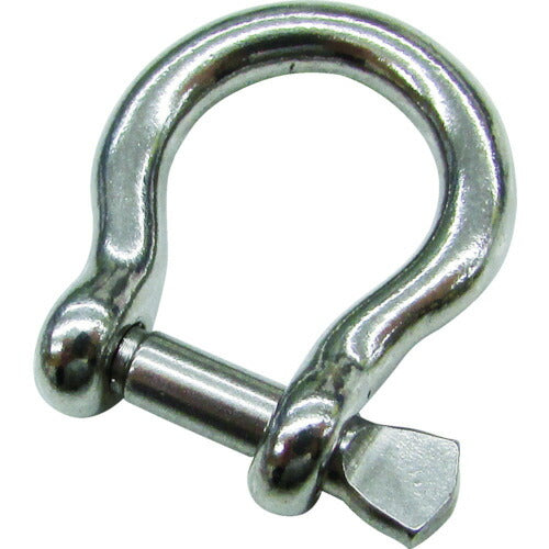 ＴＲＵＳＣＯ　オタフクシャックル　ステンレス製　Ｄ寸法４ｍｍ　（１個＝１袋） TOS-4