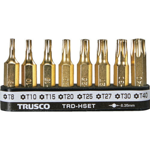 ＴＲＵＳＣＯ　ヘクスローブドライバー（ホルダー付）セット８本組 TRD-HSET
