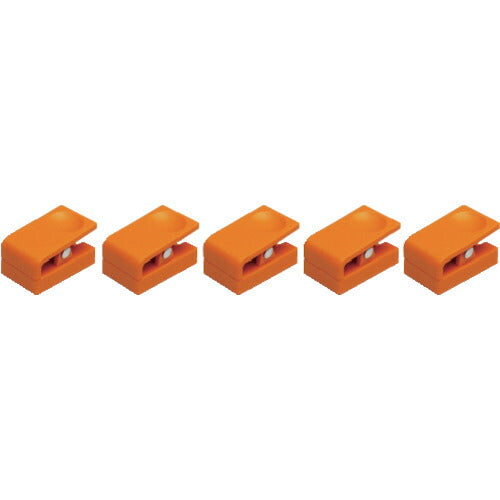ＴＲＵＳＣＯ プラマグネットクリップ 橙 ５個入 TMCOR-5P