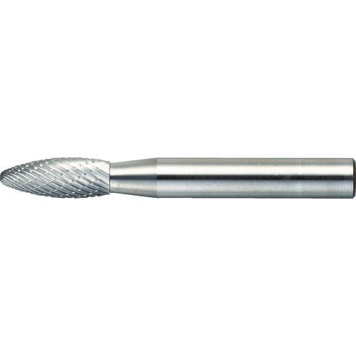 ＴＲＵＳＣＯ　超硬バー　楕円　Φ６Ｘ刃長１６Ｘ軸６　ダブルカット TB51C060