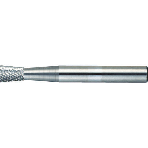 ＴＲＵＳＣＯ　超硬バー　逆テーパー型　Φ６（１０°）Ｘ刃長８Ｘ軸６　ダブルカット TB52C060