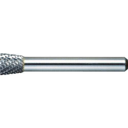 ＴＲＵＳＣＯ　超硬バー　逆テーパー型　Φ９．５（１３°）Ｘ刃長９．５Ｘ軸６ダブル TB52C095