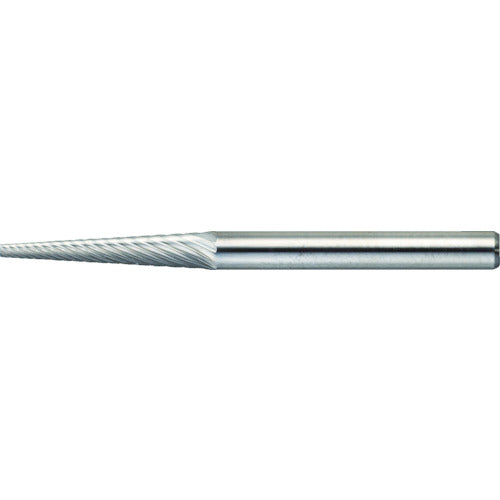 ＴＲＵＳＣＯ　超硬バー　テーパー型　Φ３（７°）Ｘ刃長１６Ｘ軸３　シングルカット TB5A030S
