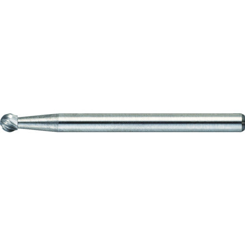 ＴＲＵＳＣＯ　超硬バー　球型　Φ３Ｘ刃長２．５Ｘ軸３　シングルカット TB8A030S
