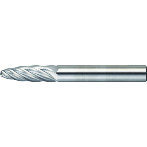 ＴＲＵＳＣＯ　超硬バー　砲弾型　Φ６Ｘ刃長１９Ｘ軸６　アルミカット TA3C060