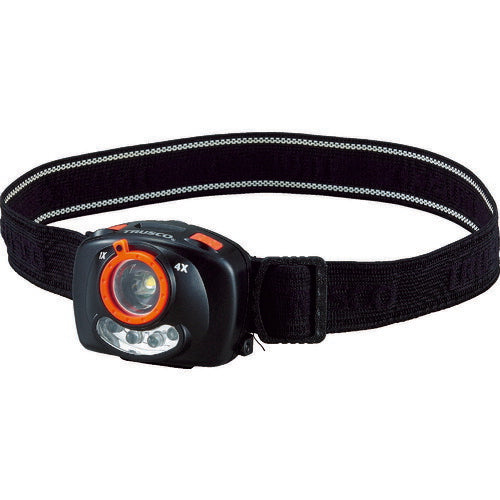 ＴＲＵＳＣＯ　ＬＥＤヘッドライト　１２５ルーメン　ブラック THLC-113A-BK