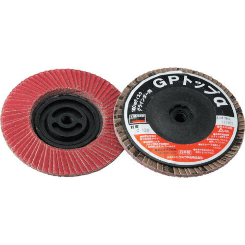 ＴＲＵＳＣＯ　ＧＰトップα　ねじ込み式　セラミック１００Φ　１２０＃　１０枚入 GP100ALC-120