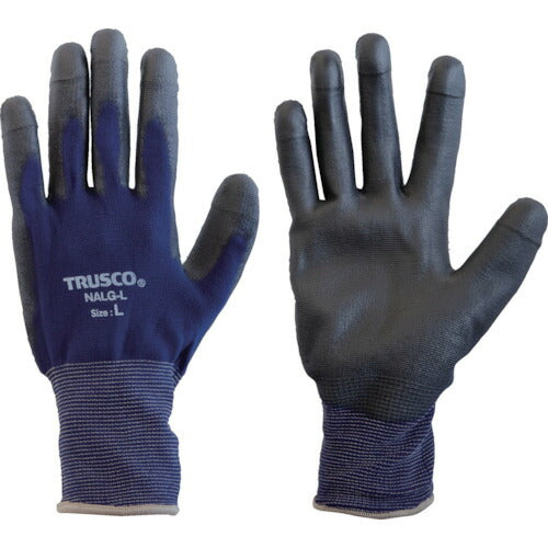 ＴＲＵＳＣＯ　５本指先補強　ウレタン背抜き手袋　Ｌ NALG-L