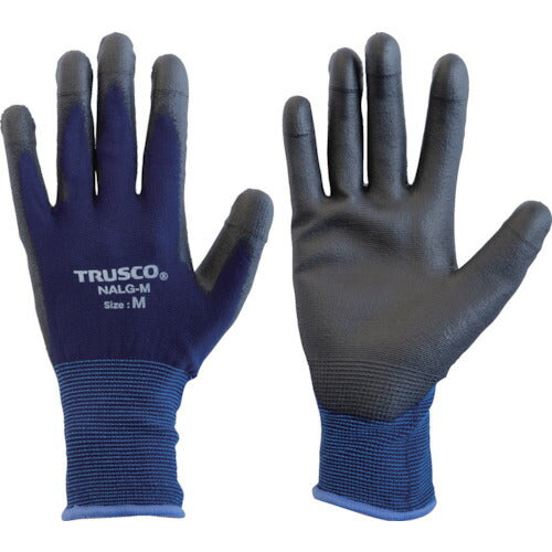 ＴＲＵＳＣＯ　５本指先補強　ウレタン背抜き手袋　Ｍ NALG-M