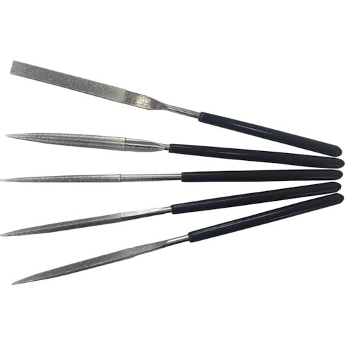 ＴＲＵＳＣＯ　小細工用ダイヤモンドヤスリ　５種類セット　１４０ＭＭ TDIA140SET