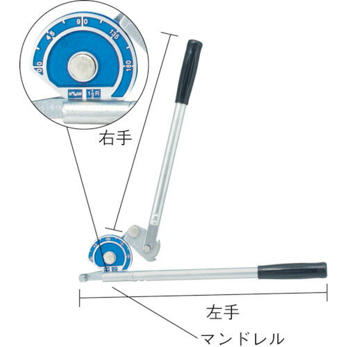 ＴＲＵＳＣＯ チューブベンダークイックレバー式１０ｍｍ用 TTBL-10M