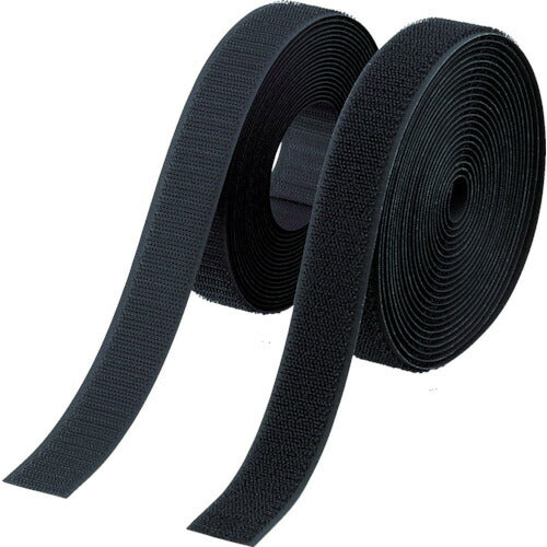 ＴＲＵＳＣＯ マジックテープ 縫製タイプ １００ｍｍＸ５ｍ 黒（１巻＝１セット） TMSH-1005-BK