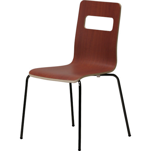 【取寄品】 ＴＲＵＳＣＯ 木目調チェア ブラウン×ブラック RLES-BB 【送料都度見積】