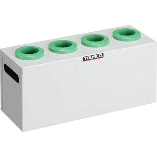 ＴＲＵＳＣＯ ツーリングケース ＮＴ・ＢＴ兼用 ４０用ホルダー４個 ホワイト 間口３９０×奥行１４５×高さ１８８ｍｍ WNT40-4W