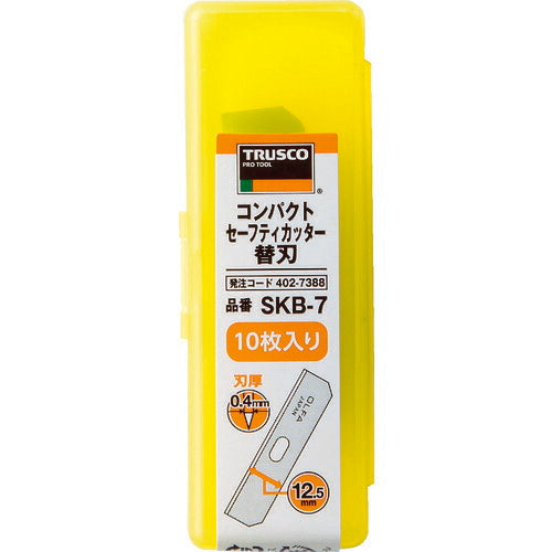 ＴＲＵＳＣＯ　コンパクトセーフティカッター替刃　１０枚入 SKB-7