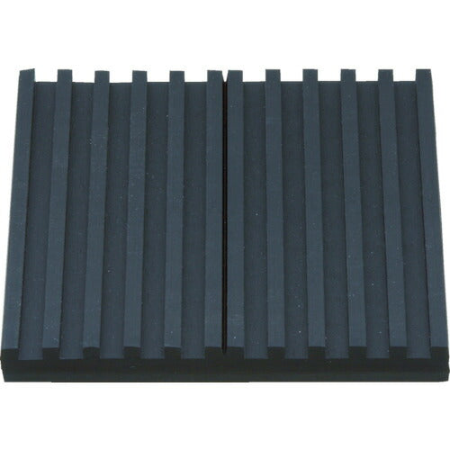 ＴＲＵＳＣＯ　防振パット　ミニシートタイプ　１００×１００　厚み１０ｍｍ　天然ゴム OHS-10-100