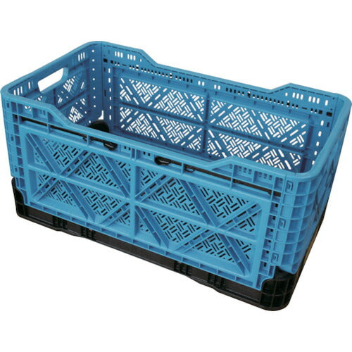 ＴＲＵＳＣＯ　折りたたみメッシュコンテナ４８Ｌ　ブルー TR-MPB48A-B