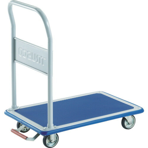 ＴＲＵＳＣＯ　プレス製台車　ドンキーカート　固定式９１５×６１５　ピン式固定車ストッパー付 302NKB