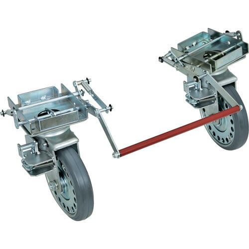 【取寄品】 ＴＲＵＳＣＯ プレス製台車 ドンキーカート ５００番用ブレーキ自在車輪付 500NJB 【送料都度見積】