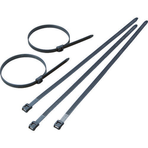 ＴＲＵＳＣＯ　インラインケーブルタイ黒　９．０×２５５　最大７４　１００本入 TFCV-255BK