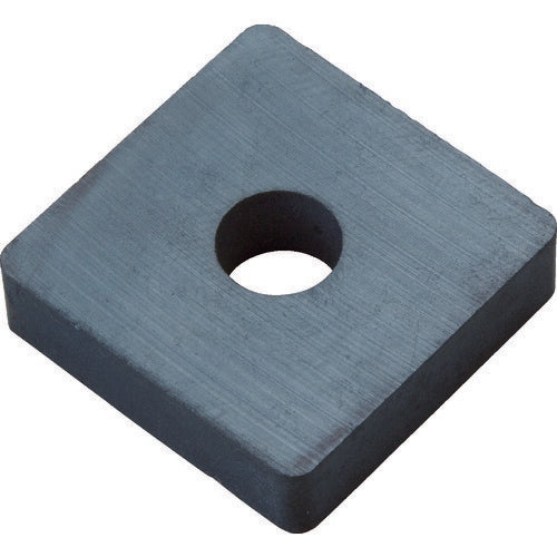 ＴＲＵＳＣＯ　フェライト磁石　角形・穴あり　４０ｍｍＸ４０ｍｍＸ１０ｍｍ　１個入 TF40KA40-1P