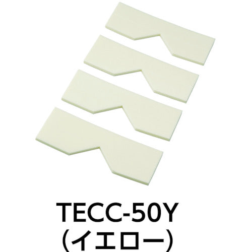ＴＲＵＳＣＯ　エッジクッションテープ　コーナー用４枚入　イエロー TECC-50Y