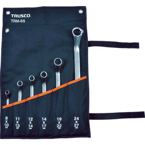 ＴＲＵＳＣＯ　４５°両口めがねレンチセット（６本組） TRM-6S