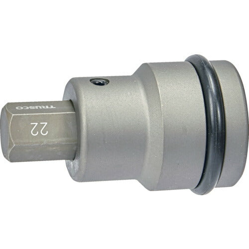ＴＲＵＳＣＯ　インパクト用ヘキサゴンソケット差替式ソケット・ビット　差込角２５．４ｍｍ　対辺２２ｍｍ T8-22AHH