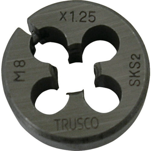 ＴＲＵＳＣＯ 丸ダイス ２５径 ウイットねじ ３／８Ｗ１６ （ＳＫＳ） T25D-3/8W16