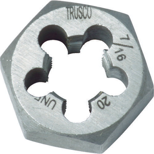 ＴＲＵＳＣＯ 六角サラエナットダイス ＵＮＦ１／４－２８ TD6-1/4UNF28