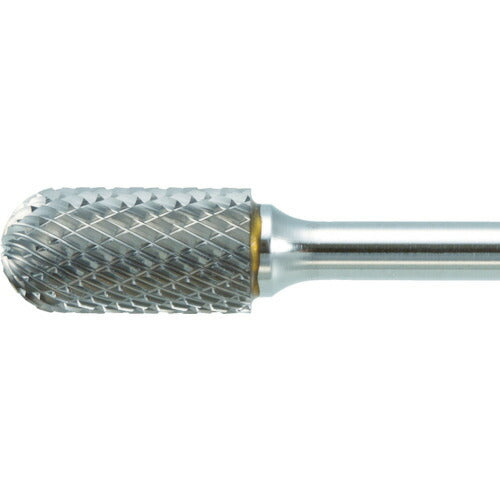 ＴＲＵＳＣＯ　超硬バー　先丸円筒型　Φ９．５Ｘ刃長１９Ｘ軸６　ロング　シングル TB2C095SL150