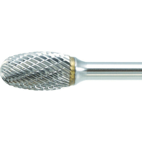 ＴＲＵＳＣＯ　超硬バー　タマゴ型　Φ６Ｘ刃長９．５Ｘ軸６　ロング　シングルカット TB6C060SL150