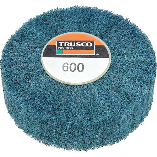 【取寄品】 ＴＲＵＳＣＯ スピンねじ式ナイロンホイール外径４０×厚２５ ６００＃ （５個入） UFNS425-600 【送料都度見積】