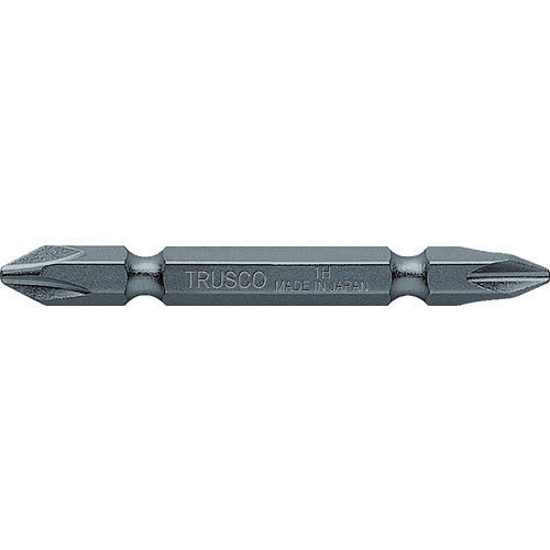 【10本セット】 ＴＲＵＳＣＯ　両頭ビット磁気入　Ｍ１４＋１×６５Ｈ TBM14-1-65H