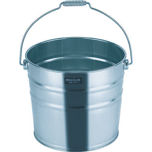 ＴＲＵＳＣＯ ステンレスバケツ １３Ｌ ３００ΦＸＨ２６０ 取手付 T-MNM-13A