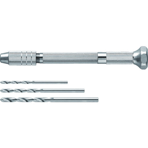 ＴＲＵＳＣＯ　ピンバイス　収納式ドリルセット　３Φ　０．１－３．２ｍｍ TPVS-3.0S