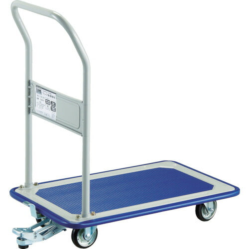 ＴＲＵＳＣＯ　プレス製台車　固定式　７４０Ｘ４６０　ストッパー付 150KNS