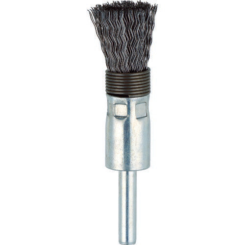 ＴＲＵＳＣＯ　筒型ブラシΦ１５Ｘ軸６　鋼線０．３　スプリング付 TEBS-15S