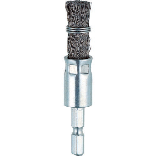 ＴＲＵＳＣＯ　六角軸筒型ブラシΦ１５Ｘ６．３５　鋼線０．３　くくりタイプ TEB6-15S