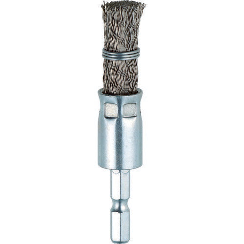 ＴＲＵＳＣＯ　六角軸筒型ブラシΦ１５Ｘ６．３５　ＳＵＳ　０．３　くくりタイプ TEB6-15SUS