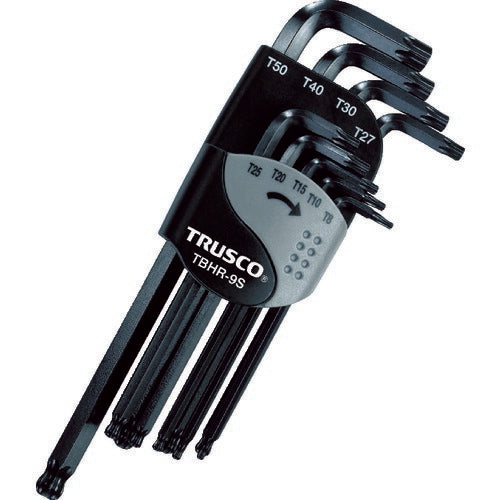 ＴＲＵＳＣＯ　ボールポイントヘックスローブレンチセット（９本組） TBHR-9S