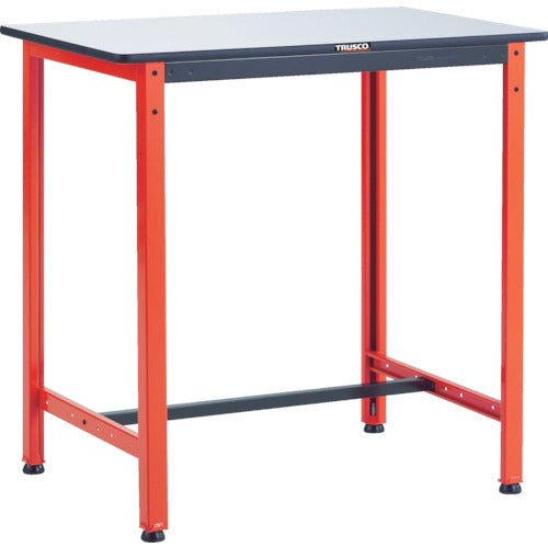 ＴＲＵＳＣＯ　軽荷重作業台（３００ｋｇ）ＴＦＡＥＬ型　９００Ｘ６００ＸＨ７４０　基本タイプ　オレンジ色 TFAEL-0960
