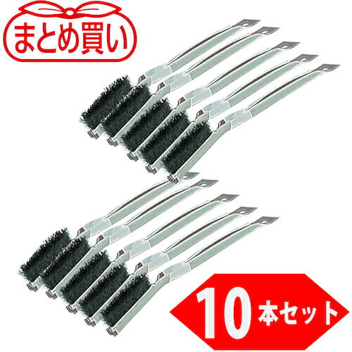 ＴＲＵＳＣＯ　まとめ買い　金柄ブラシ　鋼線（１０本入） TB-2020-10P