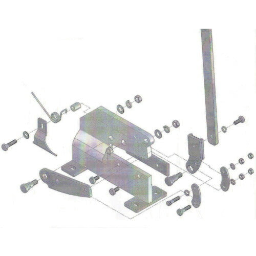 ＴＲＵＳＣＯ　板金用切断機レバーシャＰ－１用部品　ＮＯ．１７六角ボルト P1017