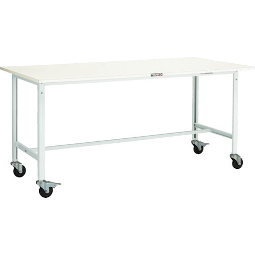 ＴＲＵＳＣＯ　軽荷重作業台（１５０ｋｇ）ＡＥ型　１８００Ｘ７５０ＸＨ８４６　φ１００キャスター付　ダークグレー色 AE-1800C100 DG
