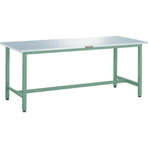 ＴＲＵＳＣＯ　軽荷重作業台（３００ｋｇ）ＡＥ型　１８００Ｘ７５０ＸＨ７４０　ステンレス張り　ホワイト色 AES-1800 W