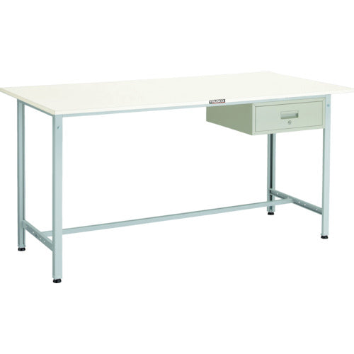 ＴＲＵＳＣＯ　軽荷重立作業台（３００ｋｇ）ＨＡＥ型　１８００Ｘ９００ＸＨ９００　１段引出付　ホワイト色 HSAE-1809F1 W