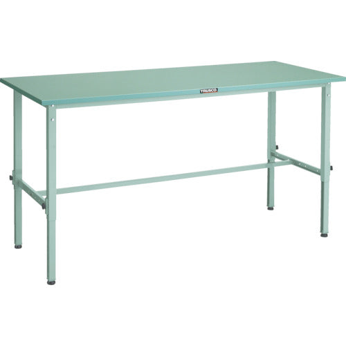 ＴＲＵＳＣＯ　軽荷重作業台高さ調節式（１５０ｋｇ）ＡＥＭ型　９００Ｘ７５０ＸＨ６５０～９５０　基本タイプ　ホワイト色 SAEM-0975 W