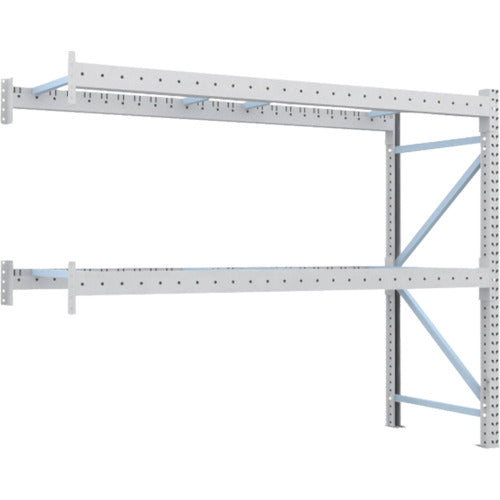 【取寄品】 ＴＲＵＳＣＯ 重量パレットラック１トン２３００×９００×Ｈ２０００ ２段 連結 1D-20B23-09-2B 【送料都度見積】