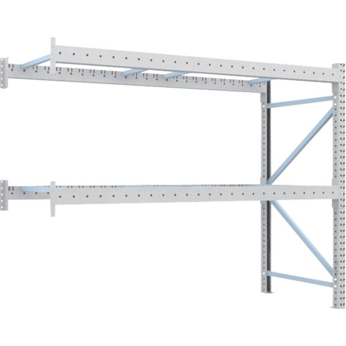 【取寄品】 ＴＲＵＳＣＯ 重量パレットラック１トン２３００×１０００×Ｈ２０００ ２段 連結 1D-20B23-10-2B 【送料都度見積】